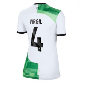 Liverpool Virgil van Dijk #4 kläder Kvinnor 2023-24 Bortatröja Kortärmad